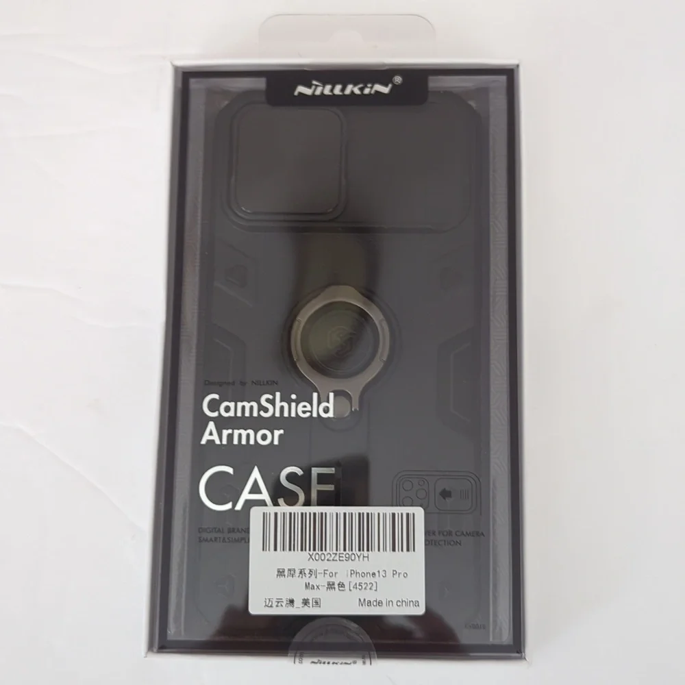 New Cam Shield Armor Black Phone Case For iPhone 13 Pro